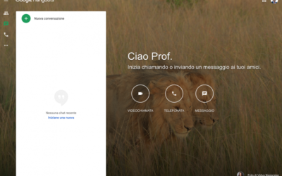 Lezione in streaming con Google Hangouts e Argo DidUp